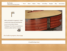 Tablet Screenshot of patfosterguitars.com